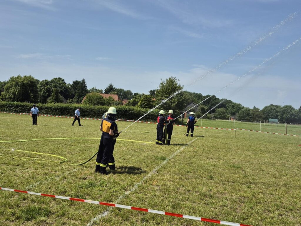 Die Wasserversorgung hat bei allen drei Trupps geklappt