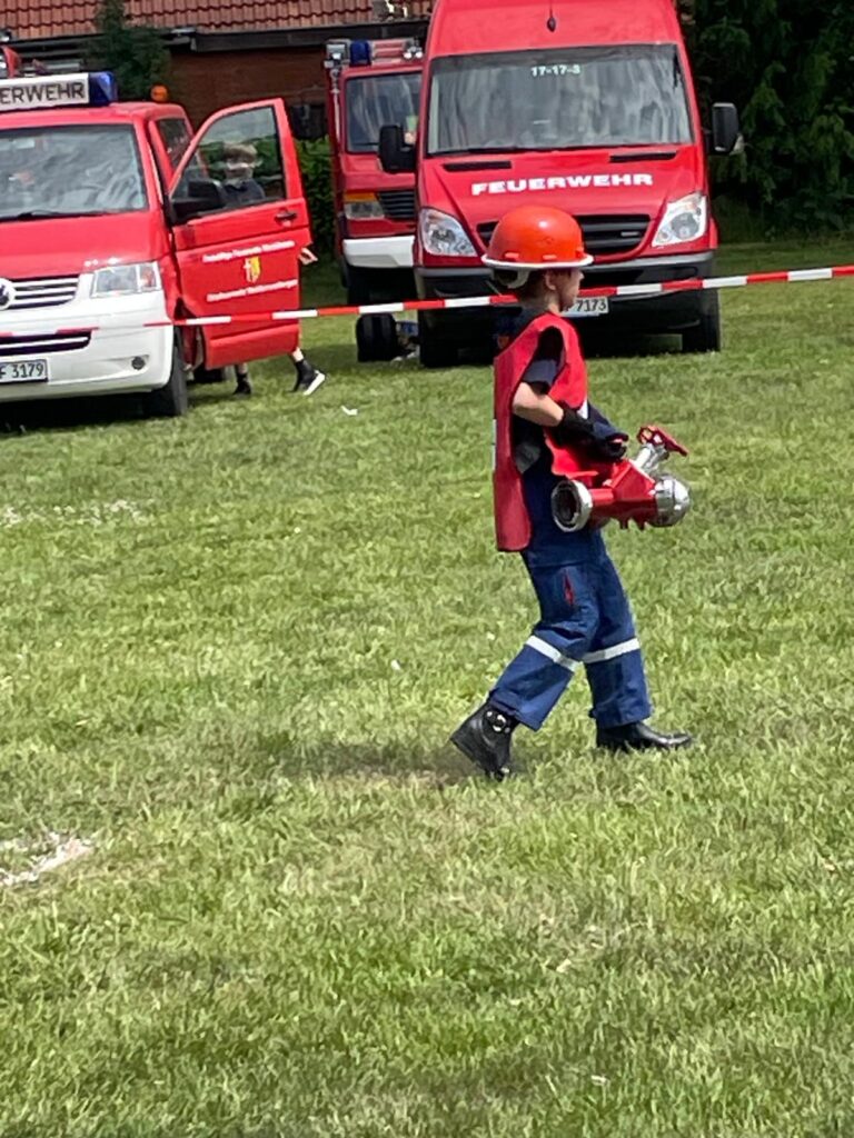 Bild von Mathis mit dem Verteiler