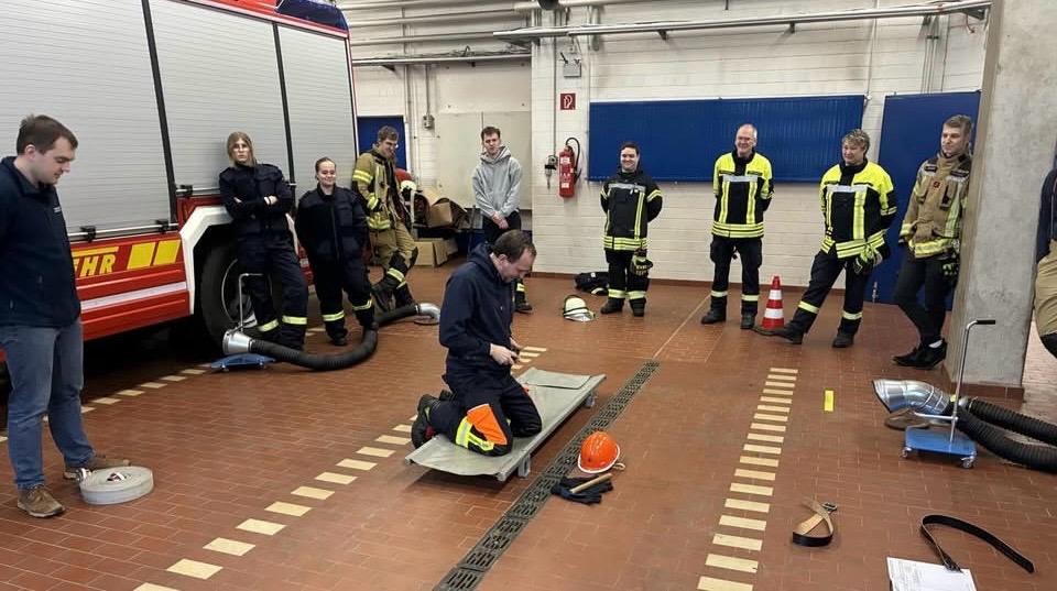 anlegen von Koppel beim Laufen