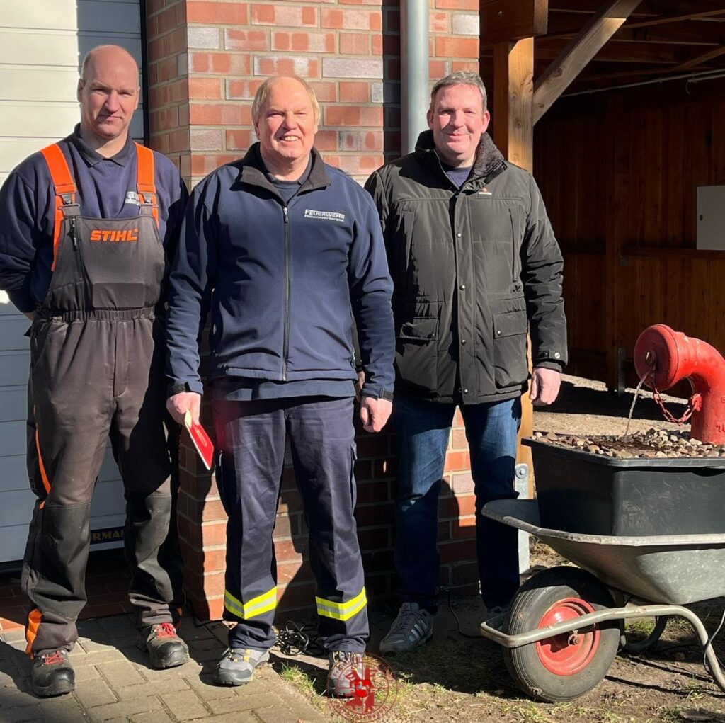 Verabschiedung von Harald in die Altersabteilung. Bild mit Sven, Harald und Jörg