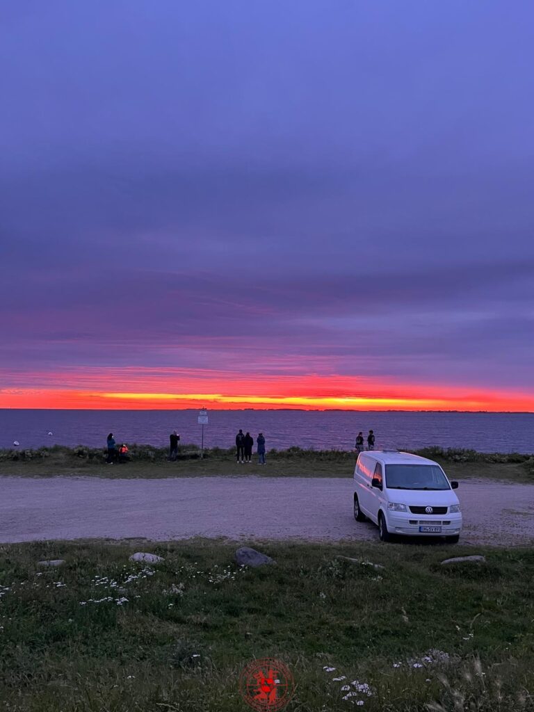 Sonnenuntergang am Strand von Fehmarn